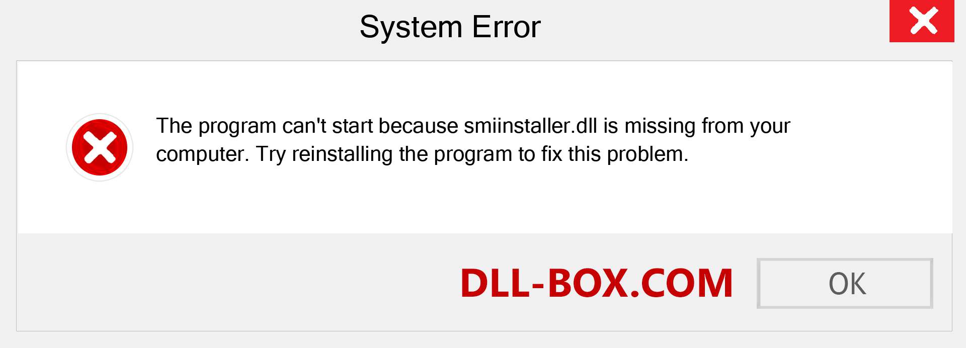  smiinstaller.dll file is missing?. Download for Windows 7, 8, 10 - Fix  smiinstaller dll Missing Error on Windows, photos, images